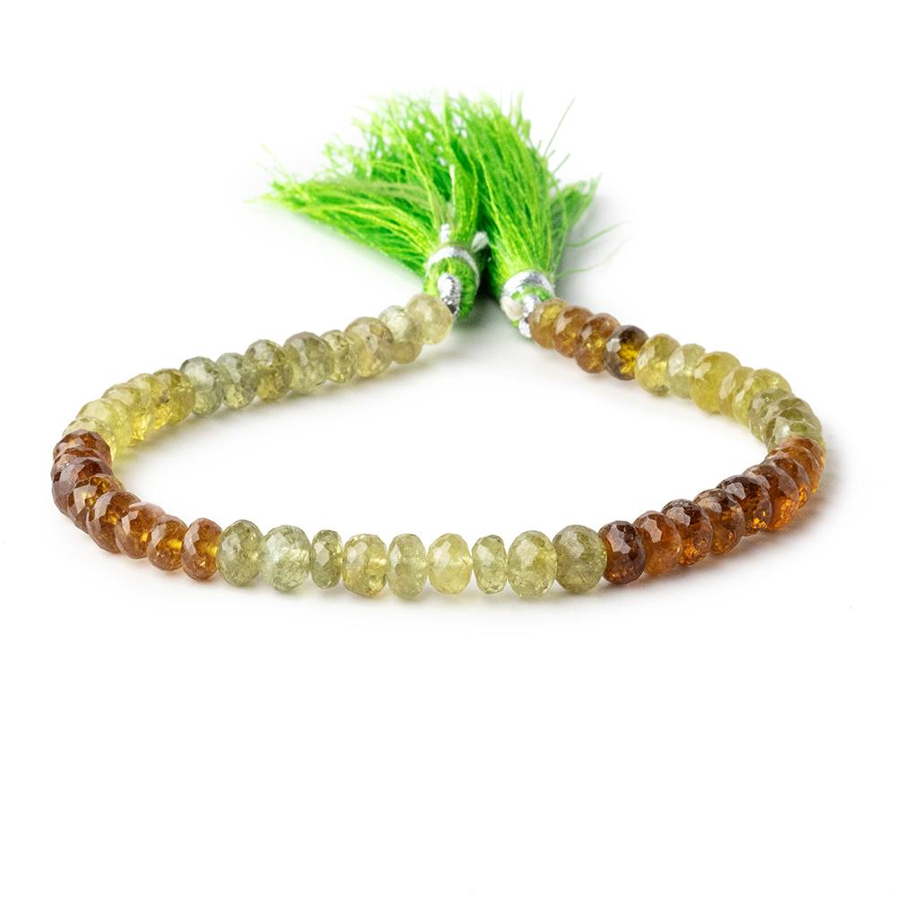 6mm Grossular Garnet Beads Faceted Rondelle 8 inch 50 pieces