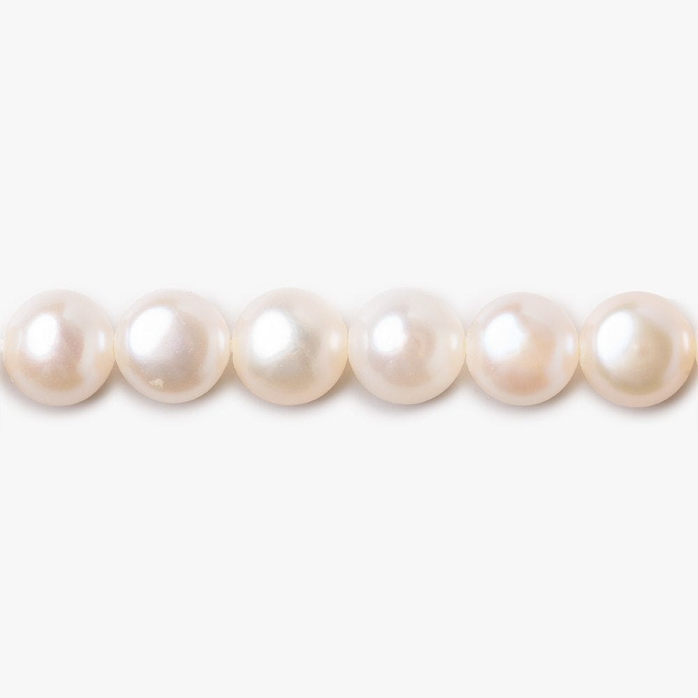 6mm Petal Pink Button Freshwater Pearls 15.5 inch 64 pieces