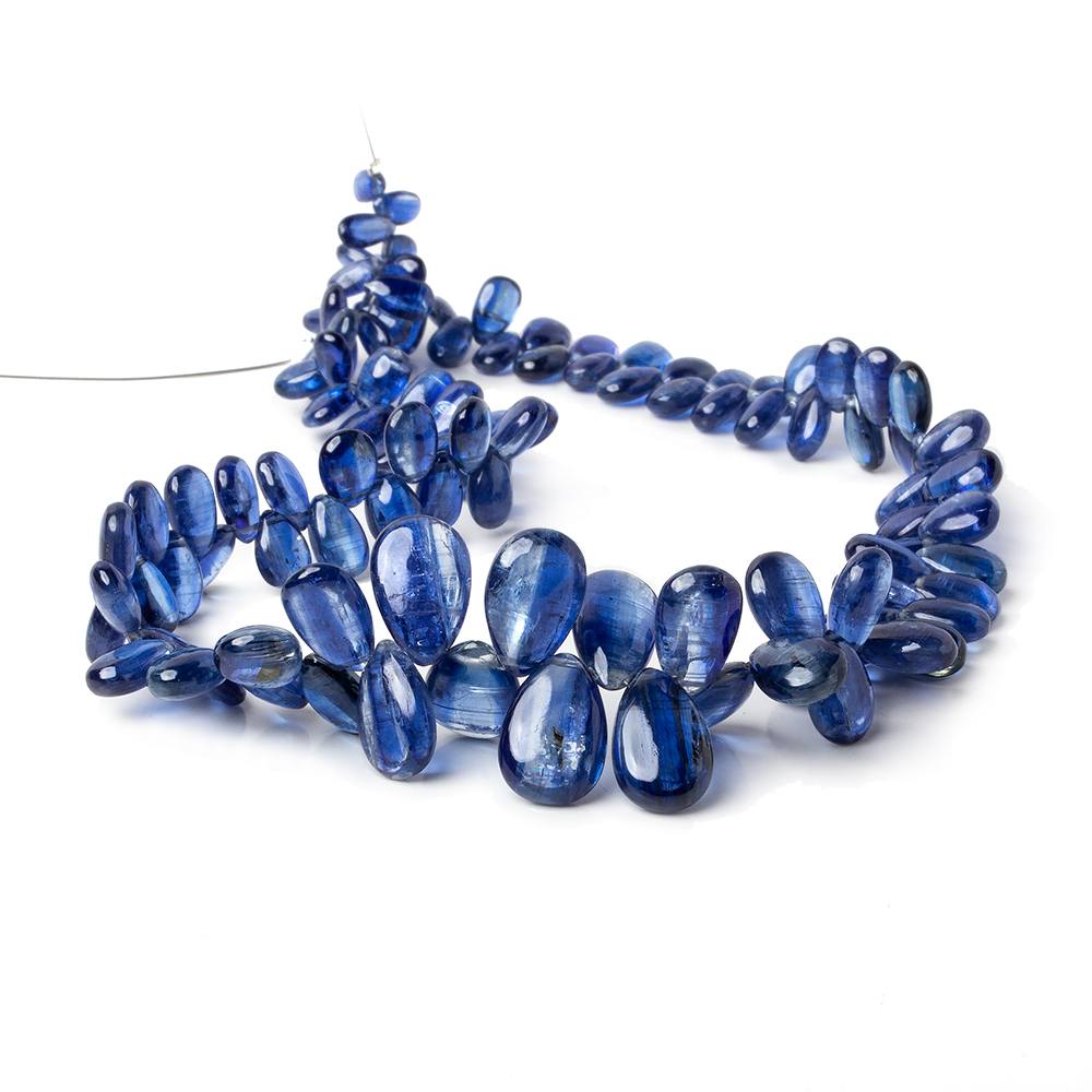 6x4-12.5x8mm Kyanite plain pear beads 13 inch 110 pieces AAA