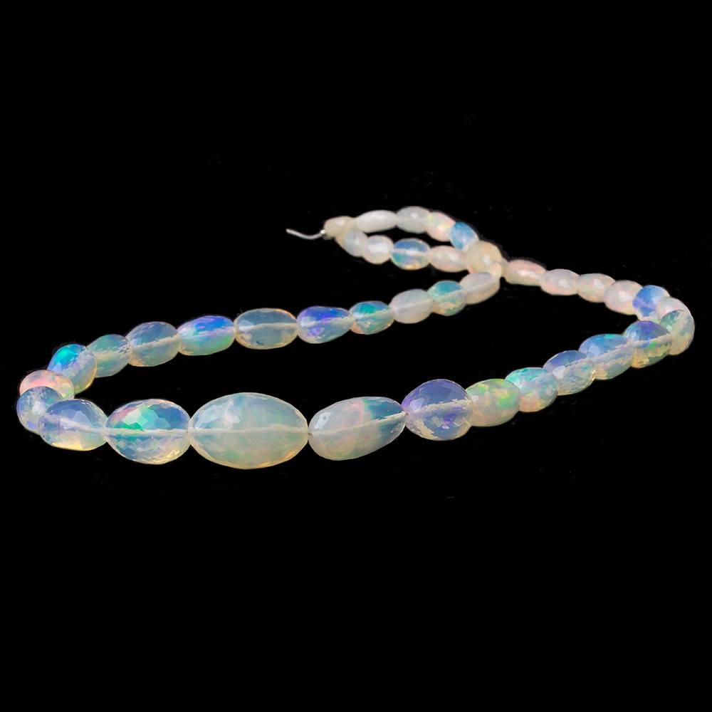 6x4-17x11mm Ethiopian Opal Straight Drill Faceted Nuggets 17 inch 42 beads AA