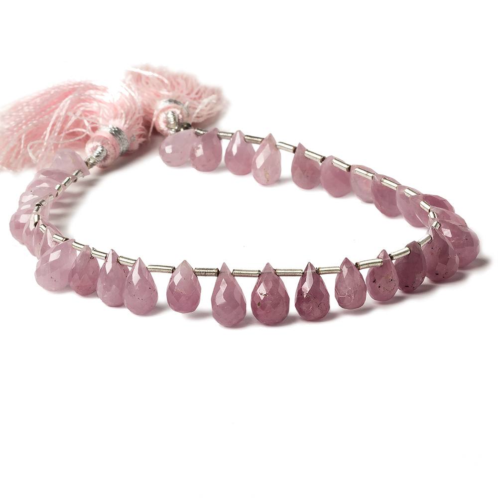 6x4-9x5mm Ruby tear drop beads 8 inch 35 pieces