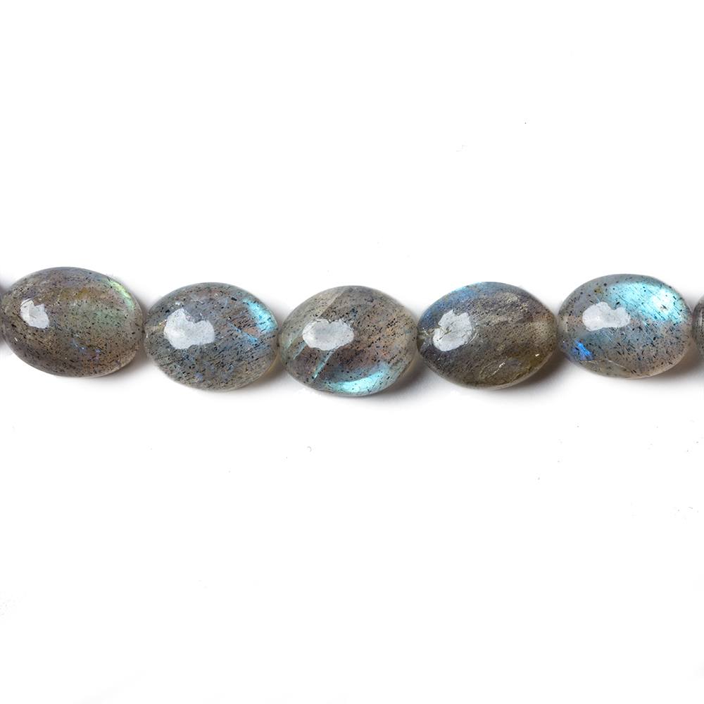 6x5-10.5x9mm Labradorite Straight Drill Plain Oval Beads 16 inch 45 pieces