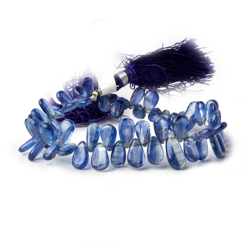 6x5-12x5mm Kyanite Plain Pear Beads 7 inch 59 pieces