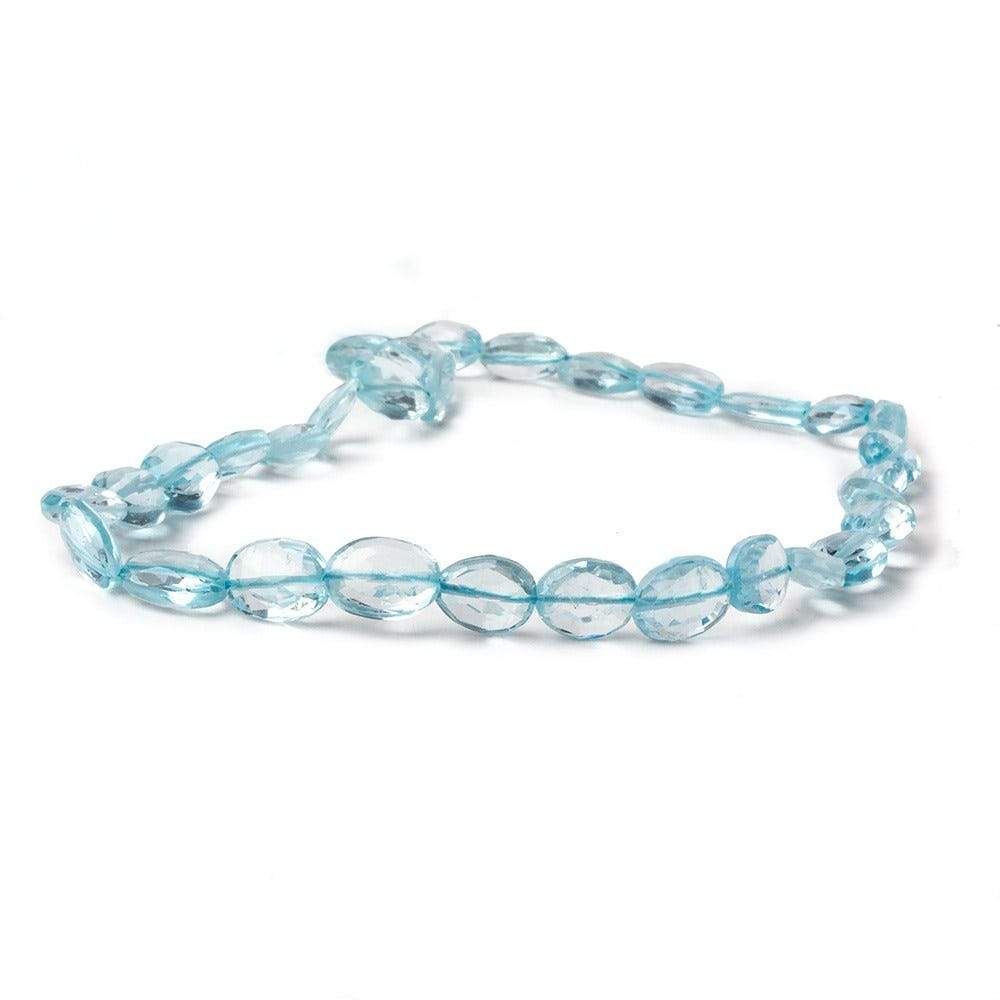 6x7-9x7mm Sky Blue Topaz Faceted Oval AA Grade 10 inch 29 Beads