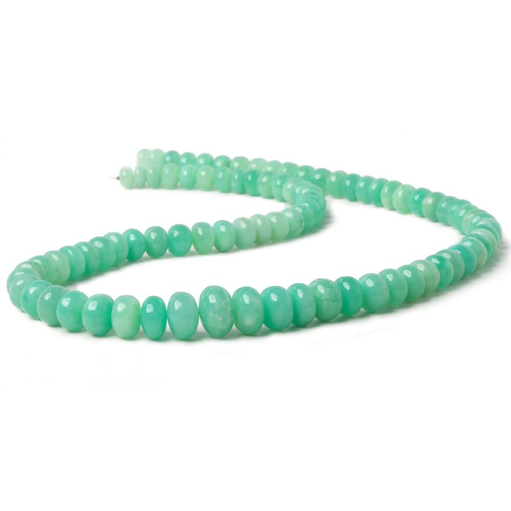 7-10.5mm Chrysoprase plain rondelle beads 20 inch 86 pieces A