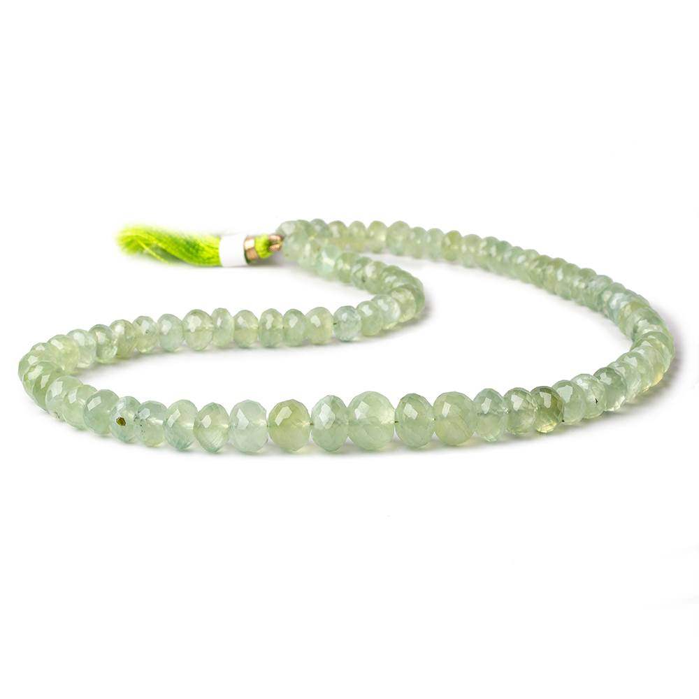 7-10mm Prehnite Beads Faceted Rondelle 16 inch 82 pieces