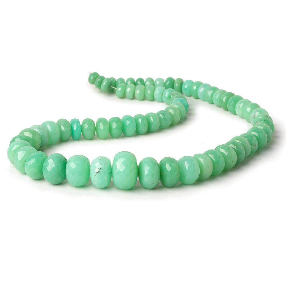 7-17mm Chrysoprase Faceted Rondelle Beads 18 inch 66 pieces AA Grade