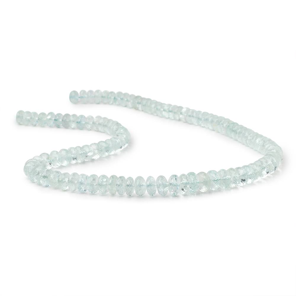 7-9mm Aquamarine Faceted Rondelle Beads 17 inches 105 pieces