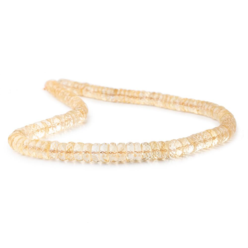 7-9mm Citrine Faceted Heshi Beads 16 inch 125 pieces