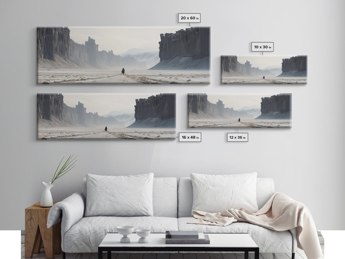 The Wanderer - Framed Canvas Print - Scifi Wall Art - Game Room Decor - Gamer Gift - Mancave Wall Art