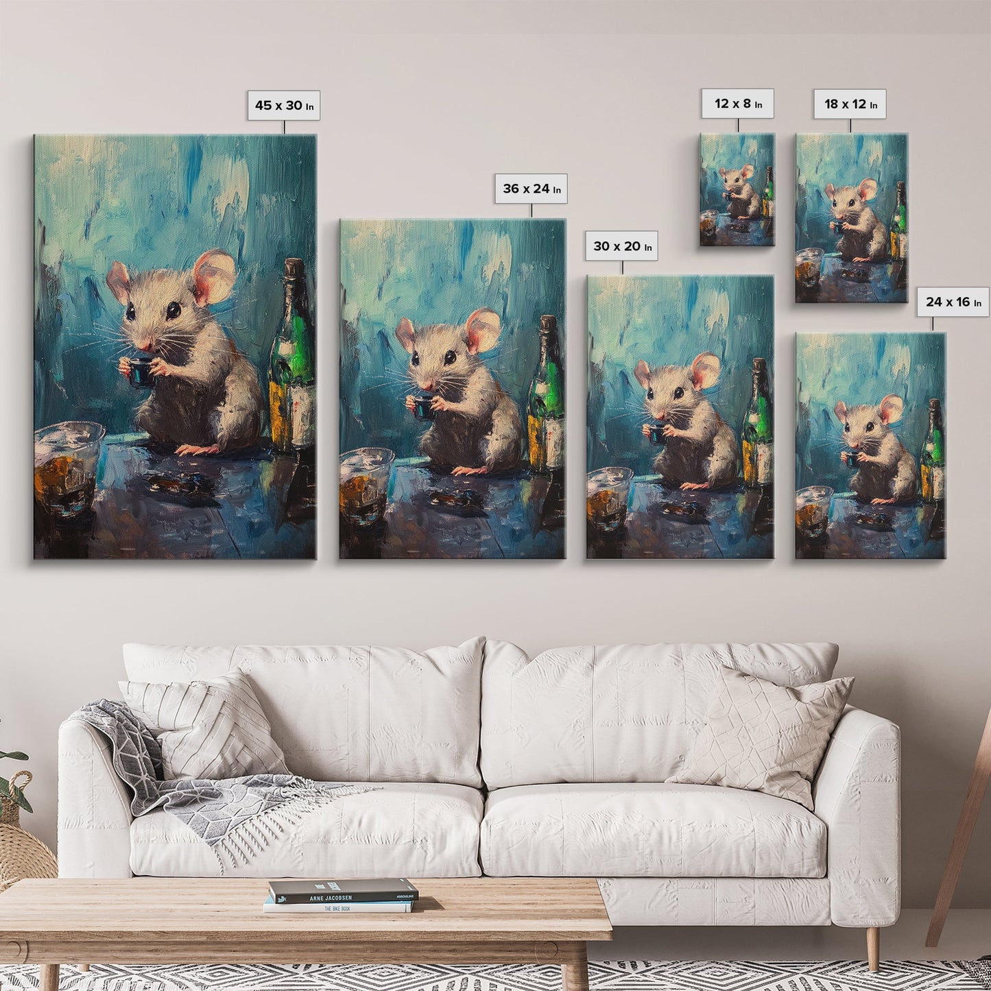 This Rat Has a Problem! Framed Canvas Print