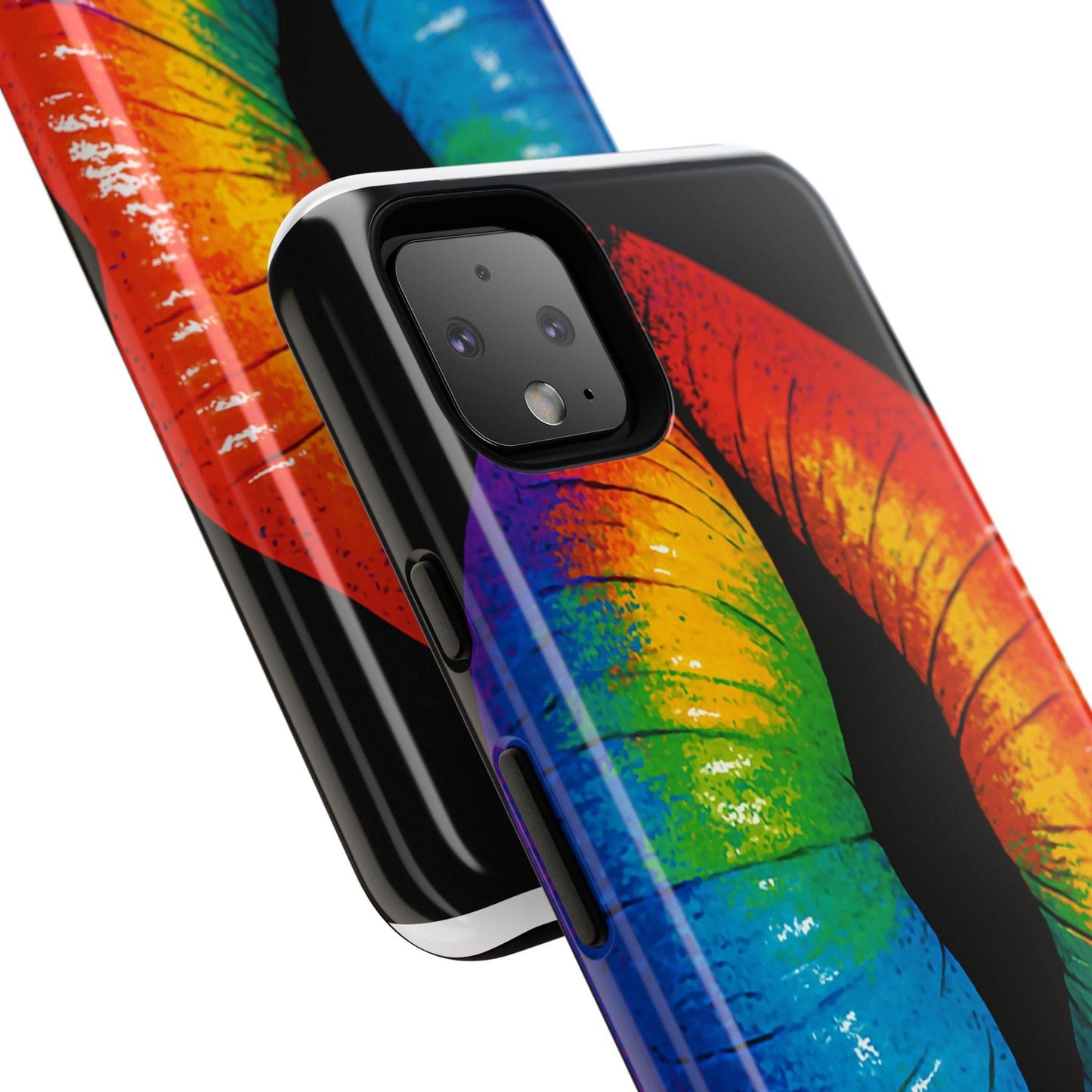 Rainbow Lips Phone Case - Bold Colorful Pride Accessory