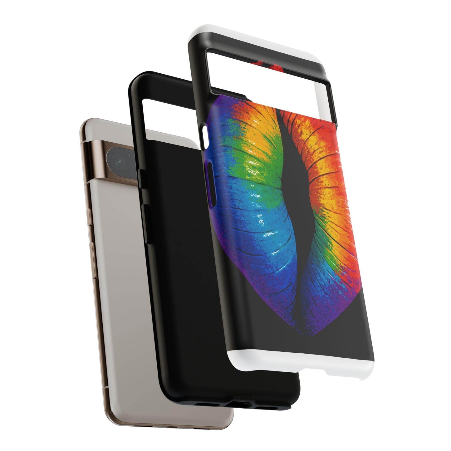 Rainbow Lips Phone Case - Bold Colorful Pride Accessory