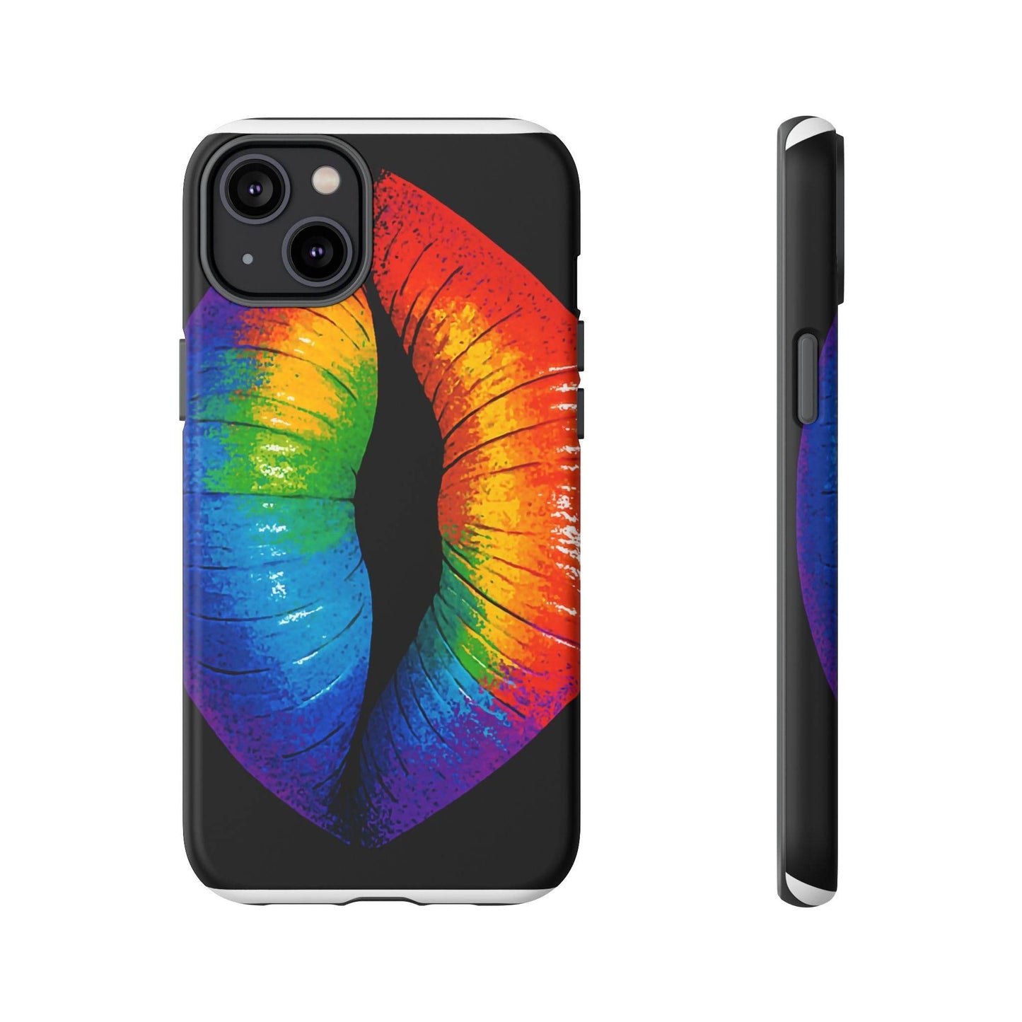 Rainbow Lips Phone Case - Bold Colorful Pride Accessory