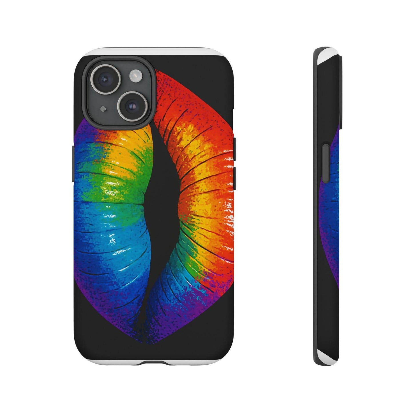 Rainbow Lips Phone Case - Bold Colorful Pride Accessory