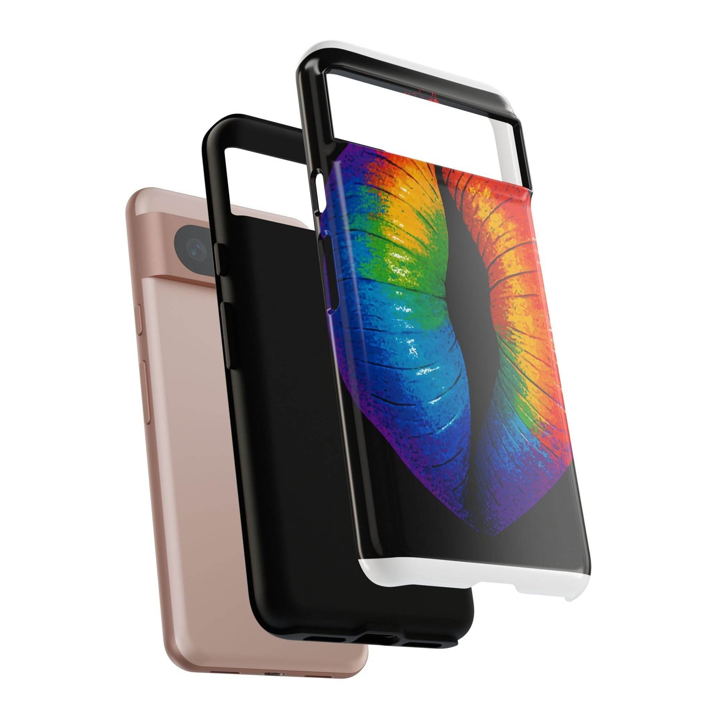 Rainbow Lips Phone Case - Bold Colorful Pride Accessory