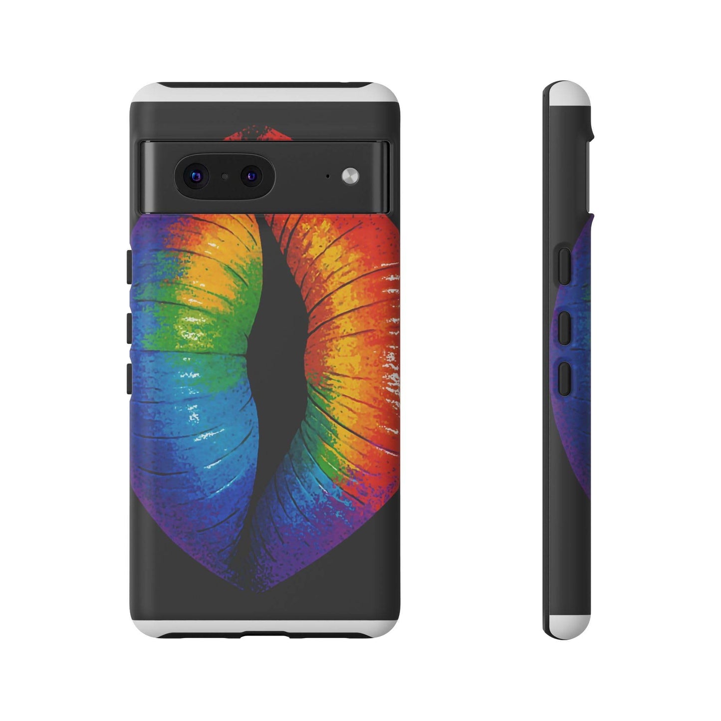 Rainbow Lips Phone Case - Bold Colorful Pride Accessory