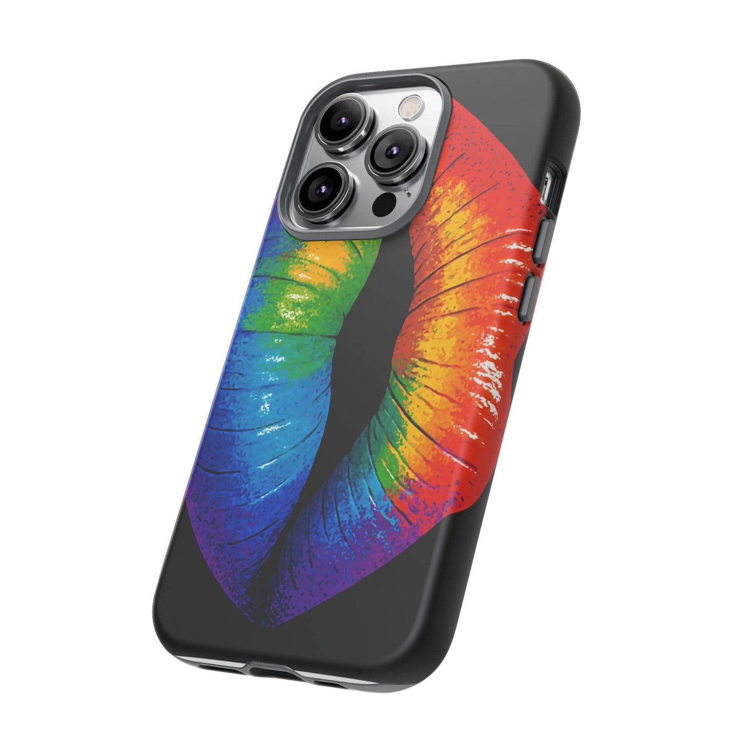 Rainbow Lips Phone Case - Bold Colorful Pride Accessory