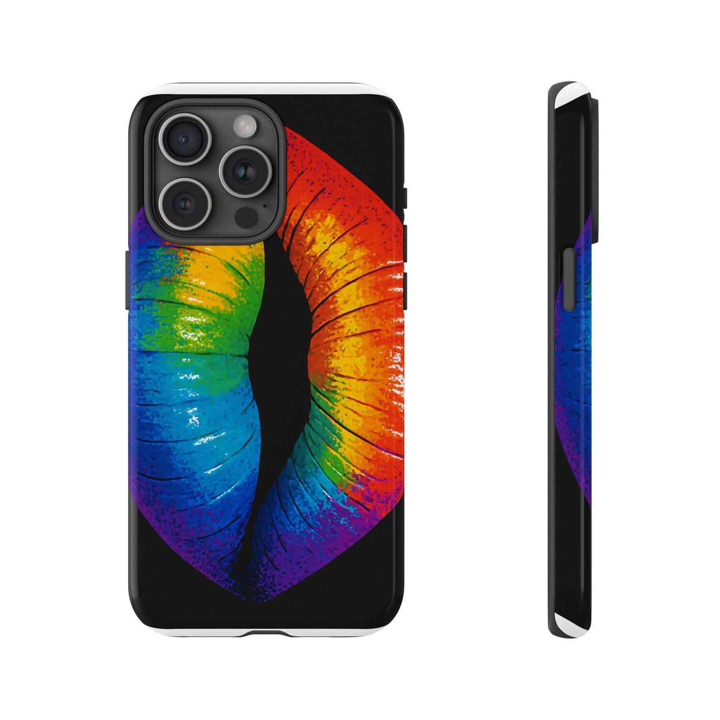 Rainbow Lips Phone Case - Bold Colorful Pride Accessory