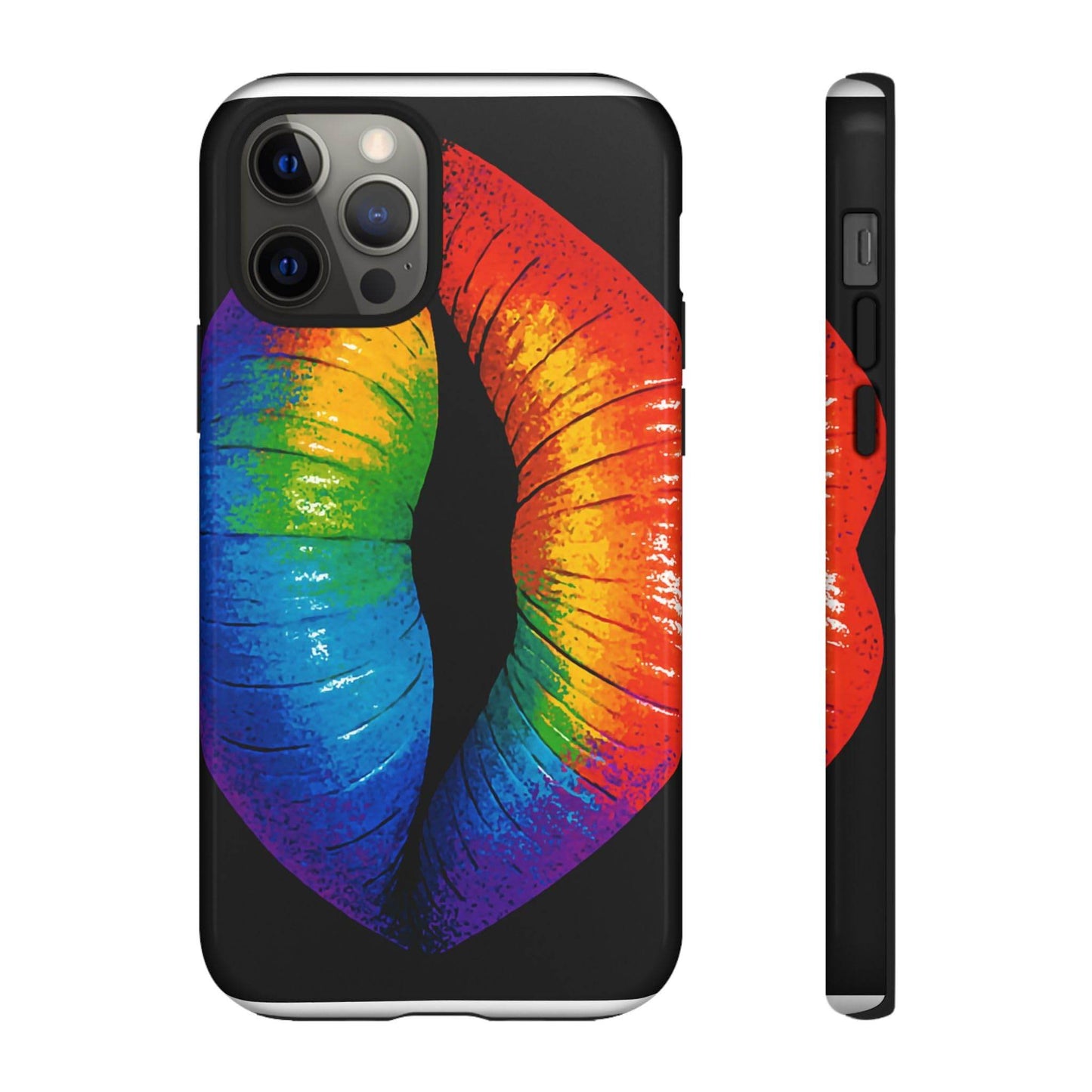 Rainbow Lips Phone Case - Bold Colorful Pride Accessory