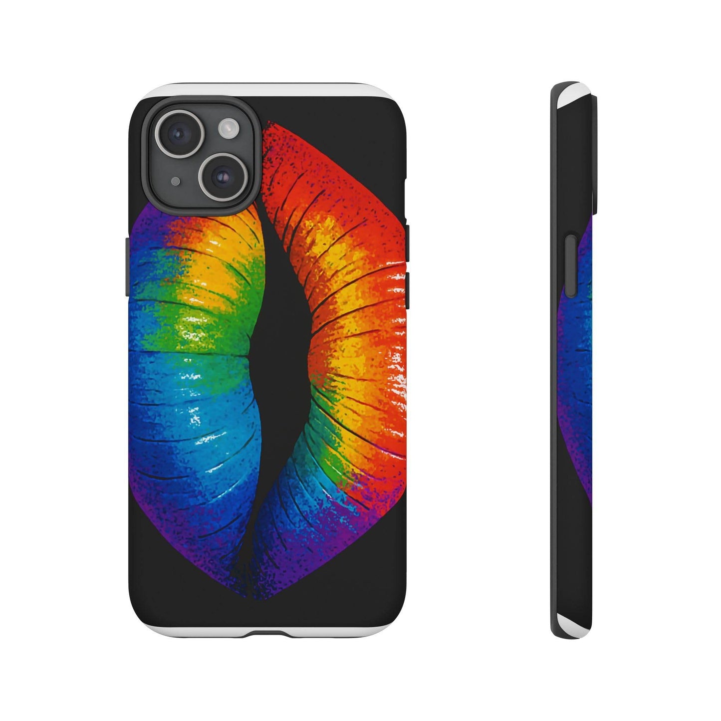 Rainbow Lips Phone Case - Bold Colorful Pride Accessory