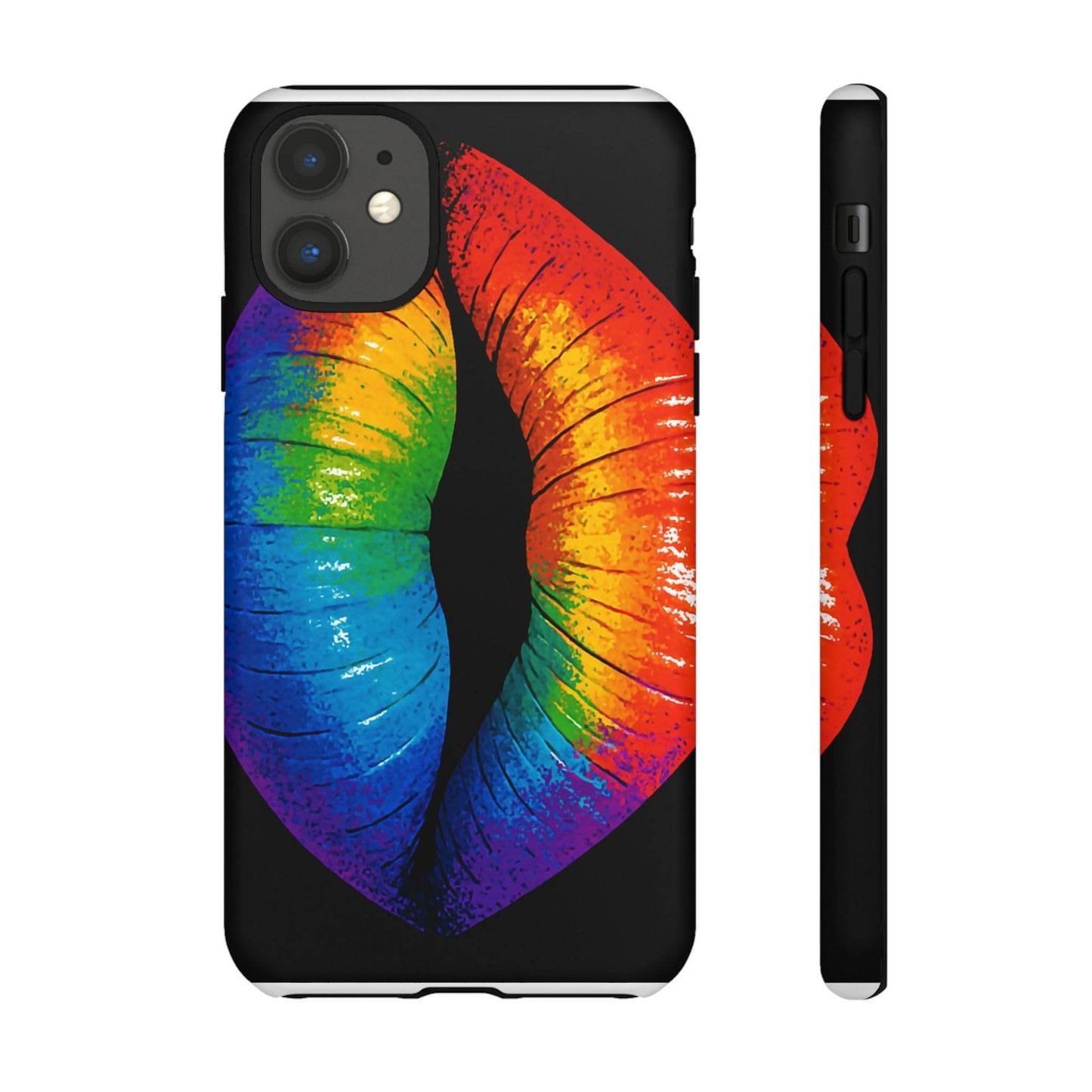 Rainbow Lips Phone Case - Bold Colorful Pride Accessory
