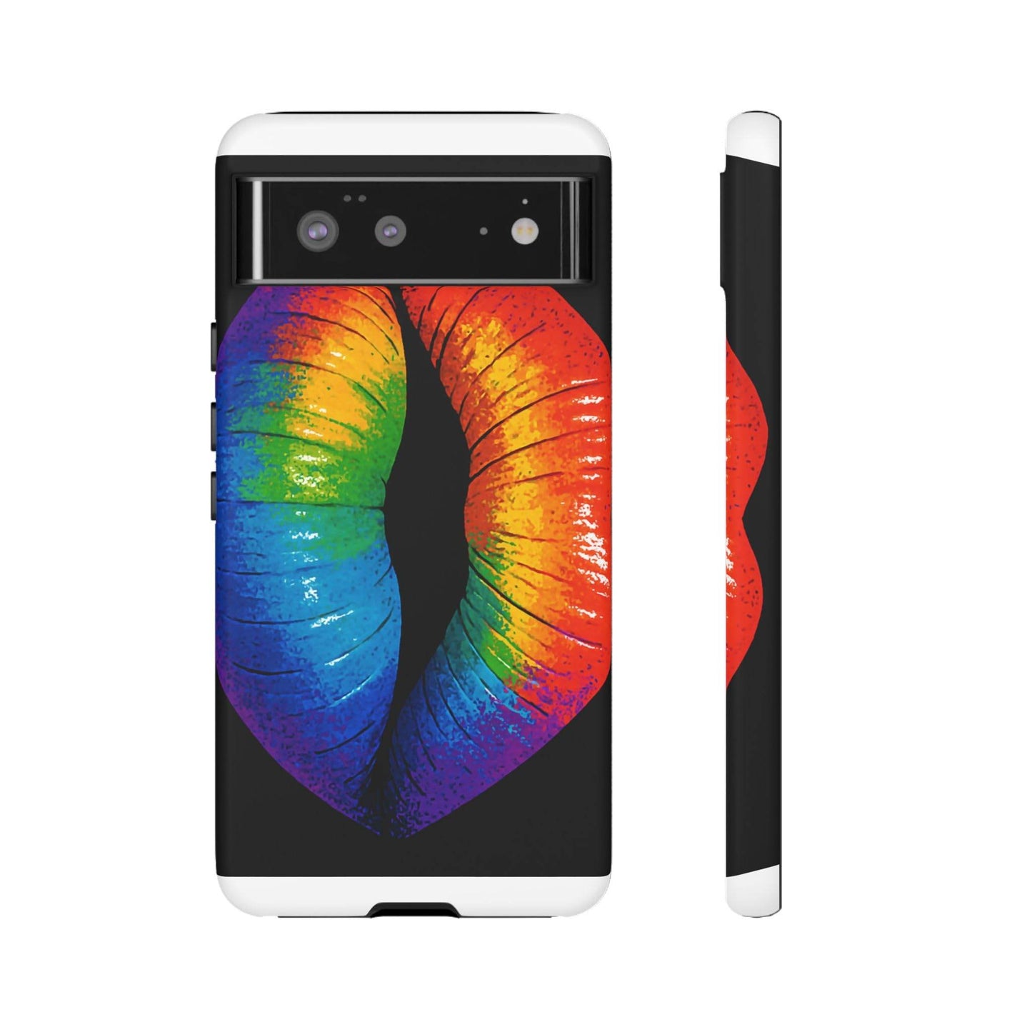 Rainbow Lips Phone Case - Bold Colorful Pride Accessory