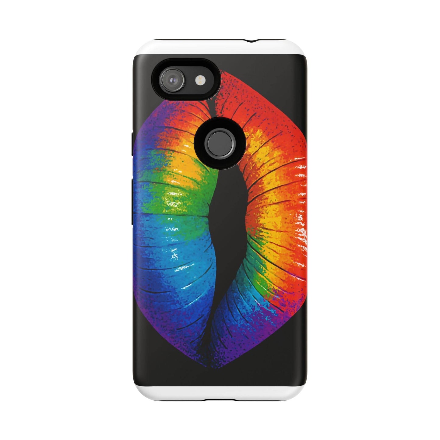 Rainbow Lips Phone Case - Bold Colorful Pride Accessory