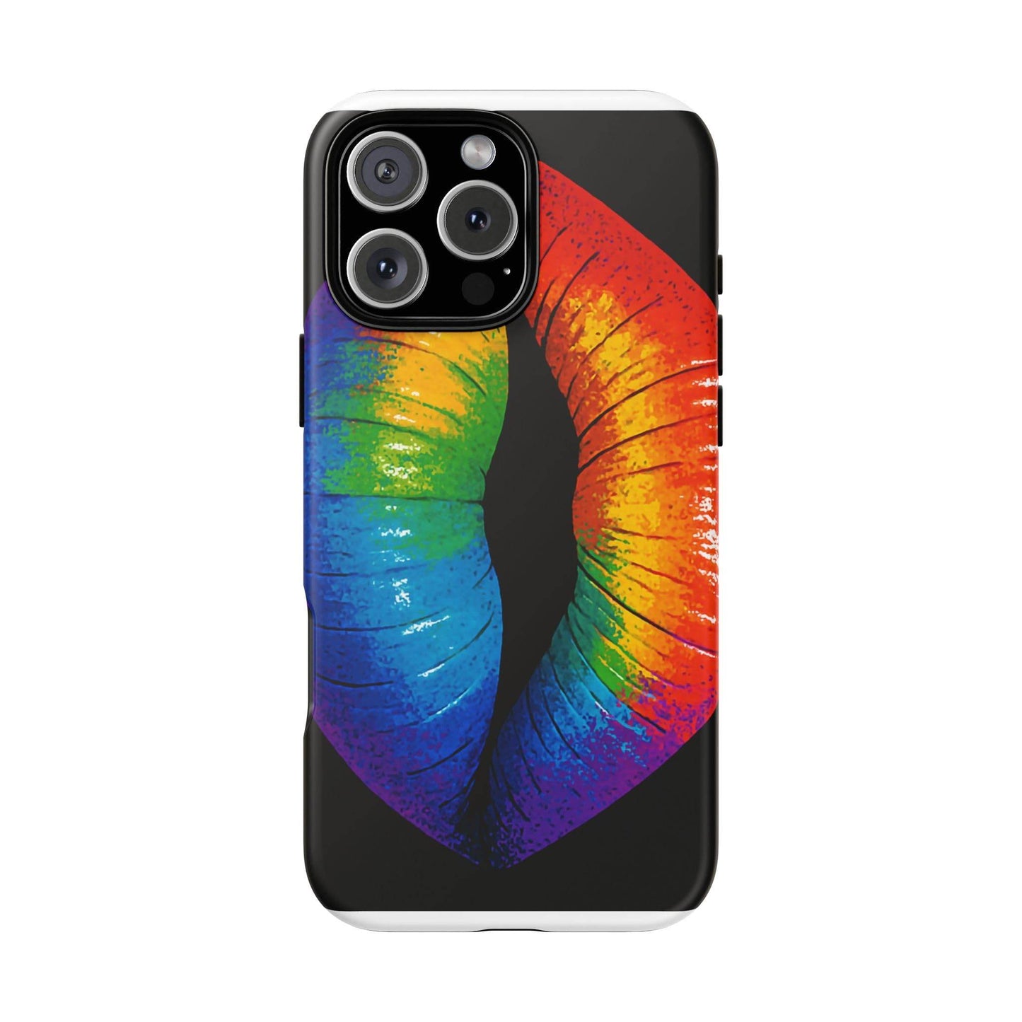 Rainbow Lips Phone Case - Bold Colorful Pride Accessory
