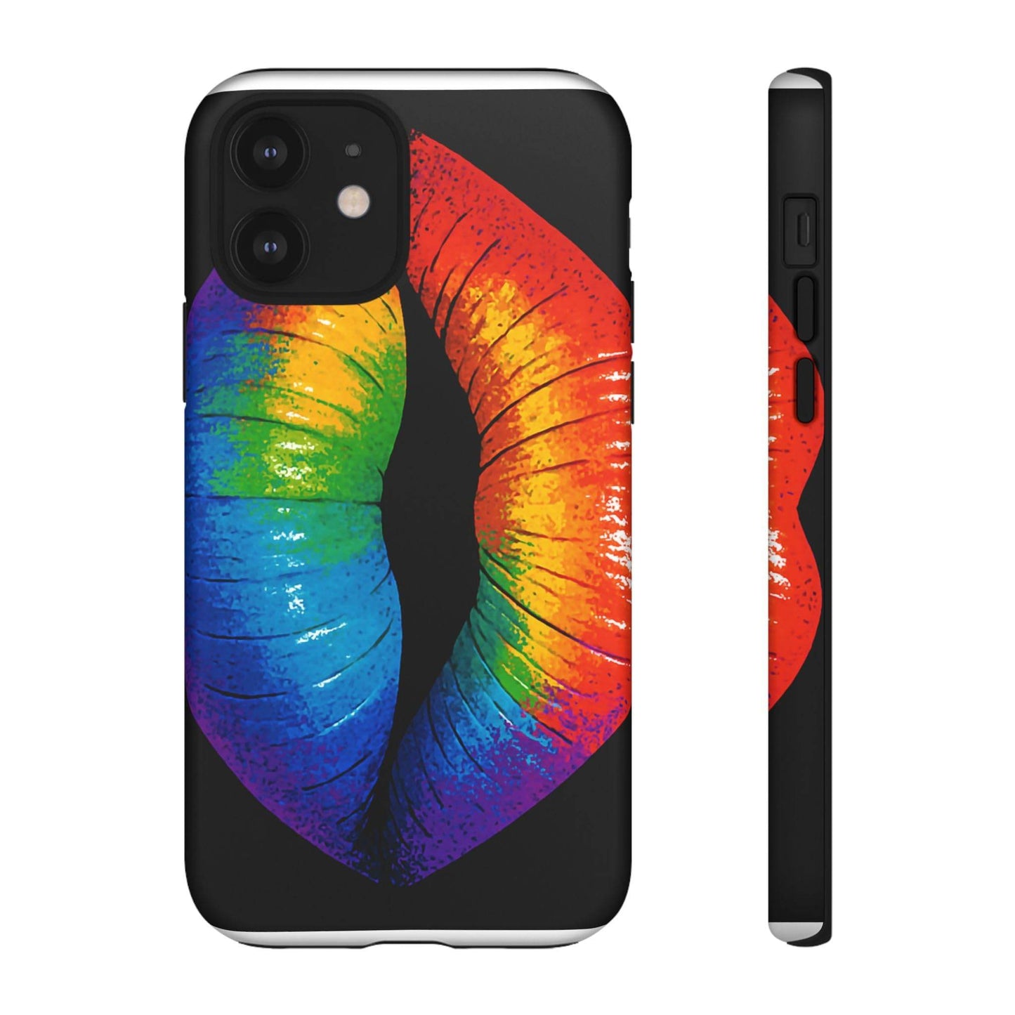 Rainbow Lips Phone Case - Bold Colorful Pride Accessory