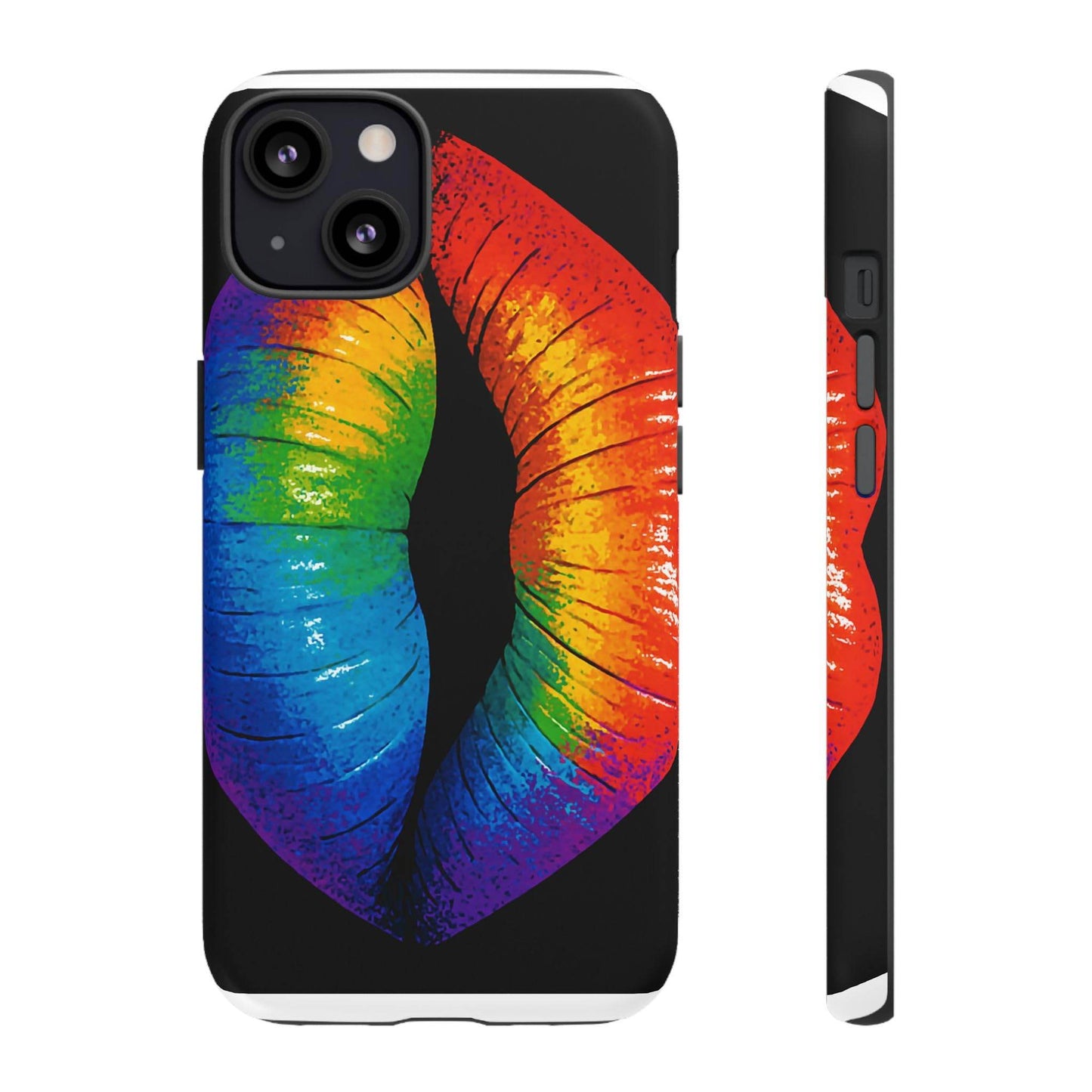 Rainbow Lips Phone Case - Bold Colorful Pride Accessory