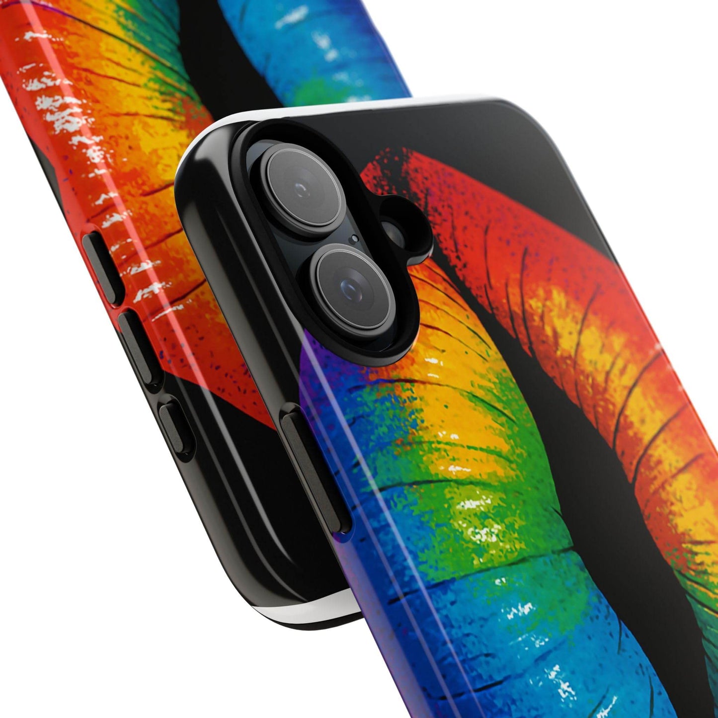 Rainbow Lips Phone Case - Bold Colorful Pride Accessory
