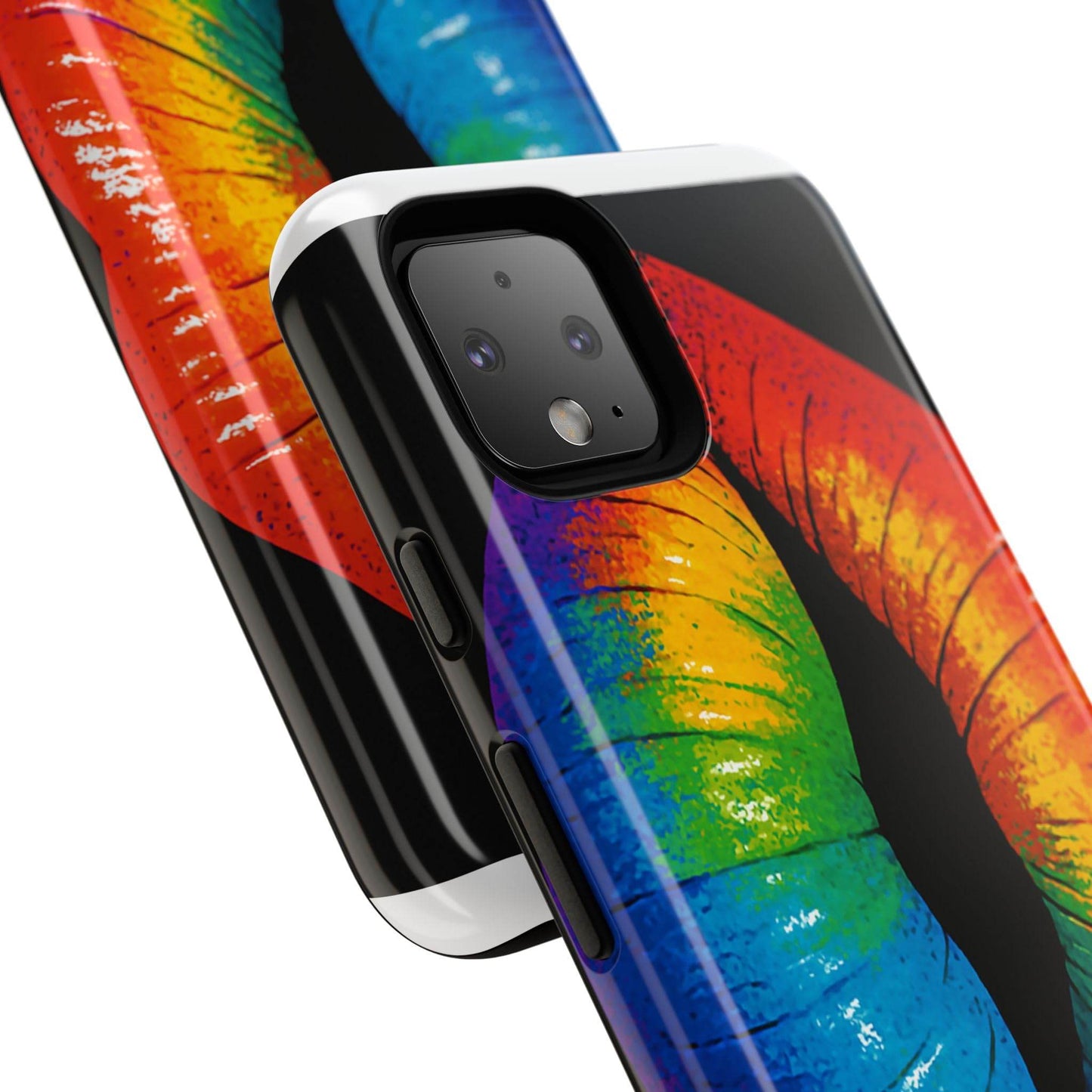 Rainbow Lips Phone Case - Bold Colorful Pride Accessory