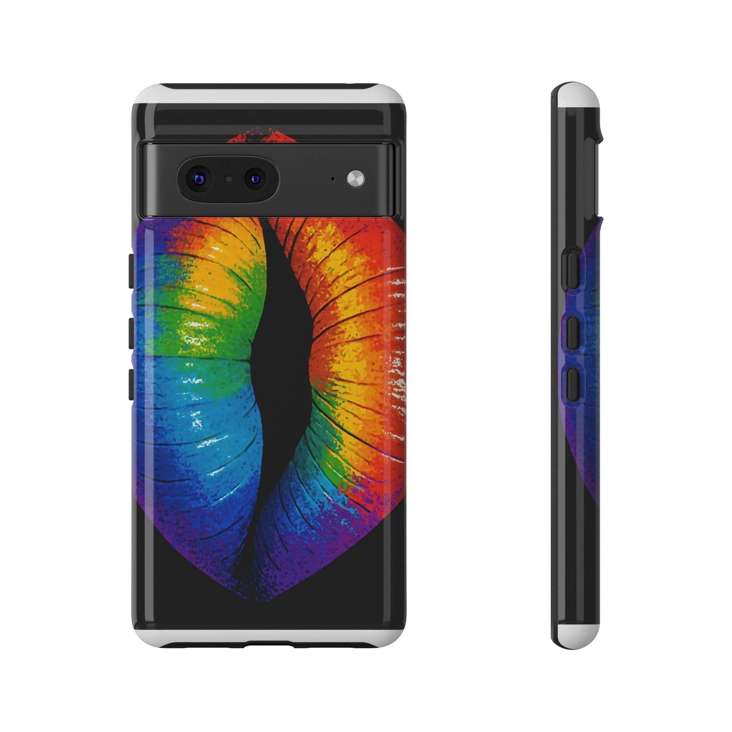 Rainbow Lips Phone Case - Bold Colorful Pride Accessory