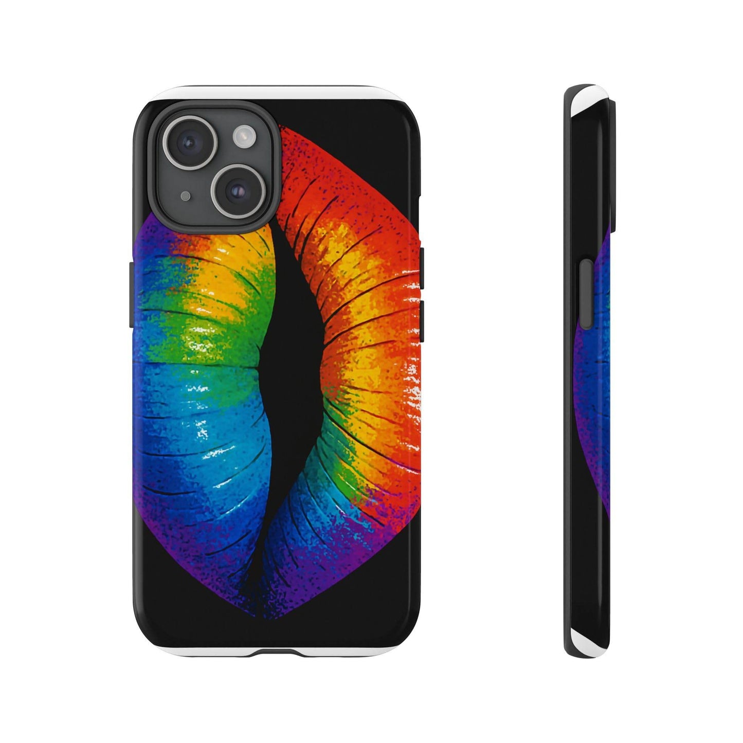 Rainbow Lips Phone Case - Bold Colorful Pride Accessory