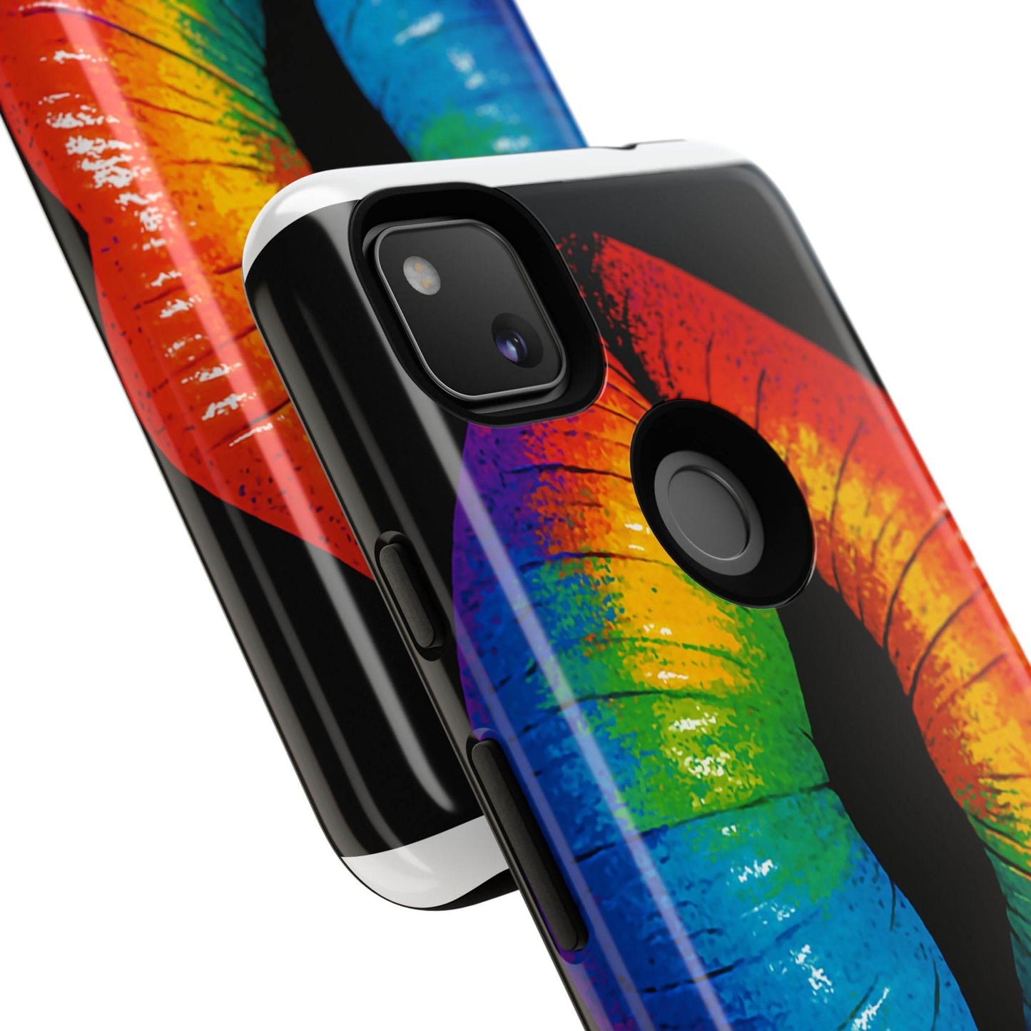 Rainbow Lips Phone Case - Bold Colorful Pride Accessory