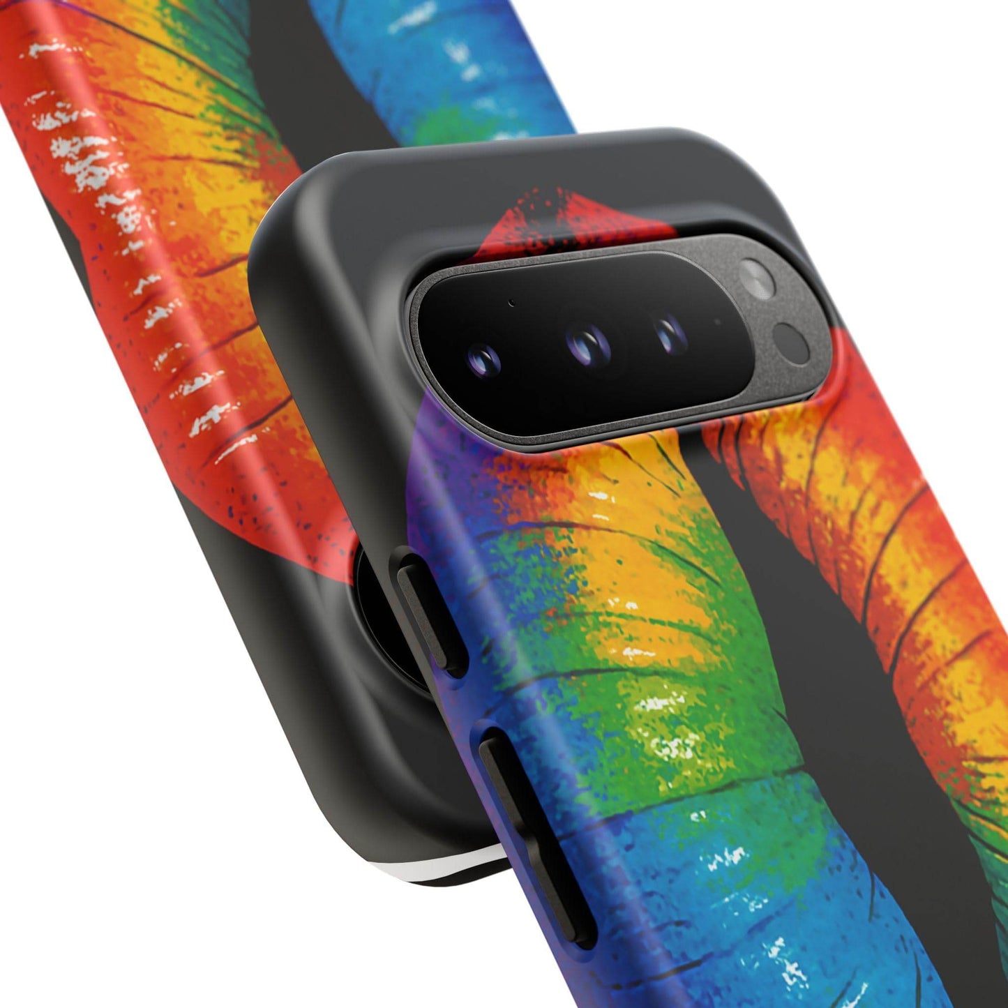 Rainbow Lips Phone Case - Bold Colorful Pride Accessory