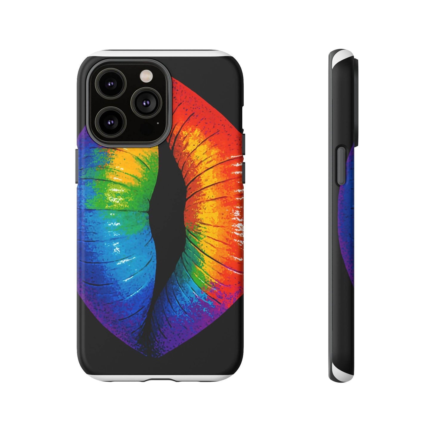 Rainbow Lips Phone Case - Bold Colorful Pride Accessory