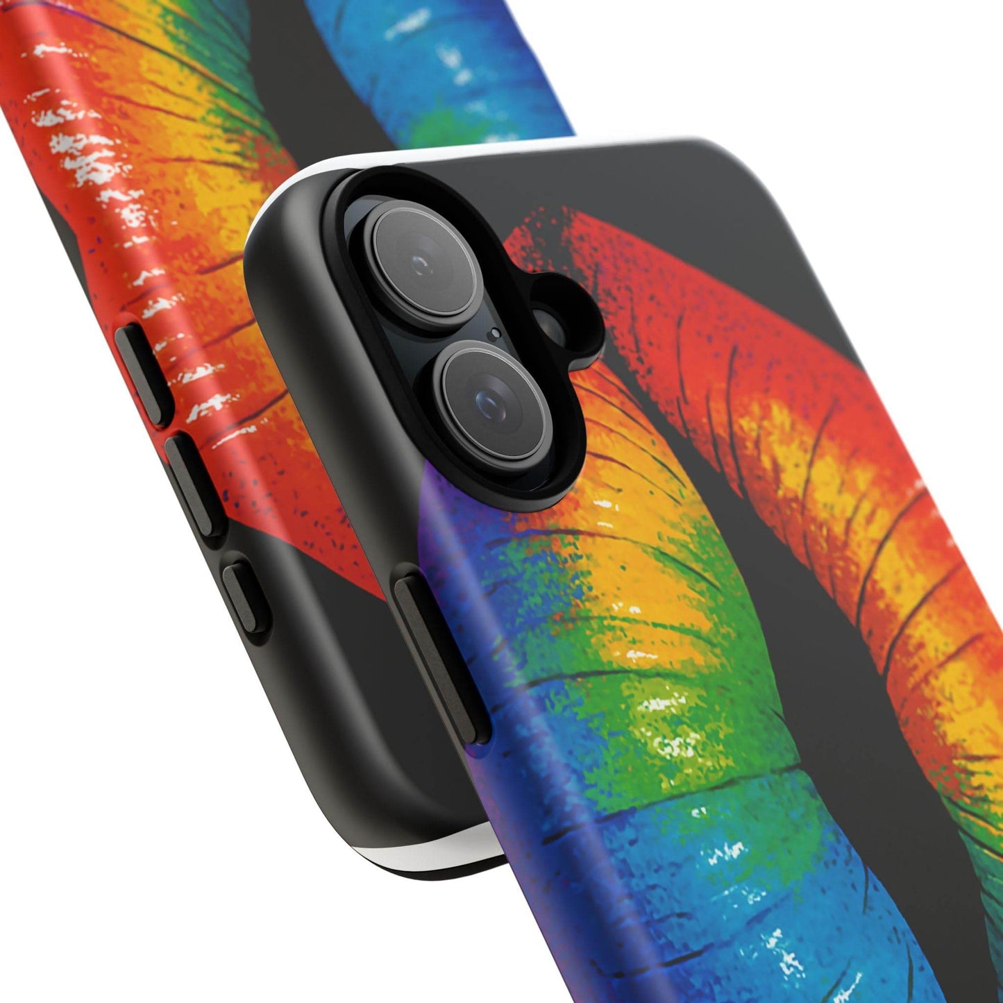 Rainbow Lips Phone Case - Bold Colorful Pride Accessory