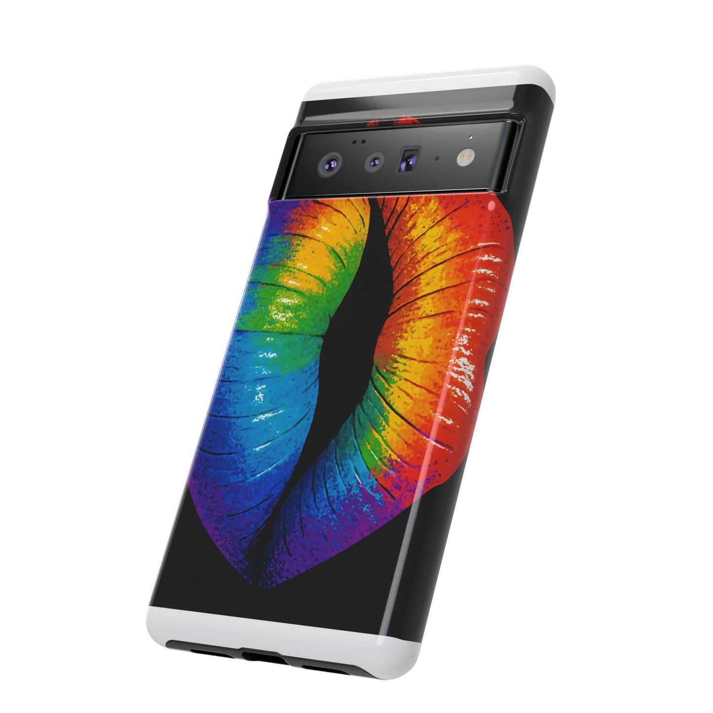 Rainbow Lips Phone Case - Bold Colorful Pride Accessory