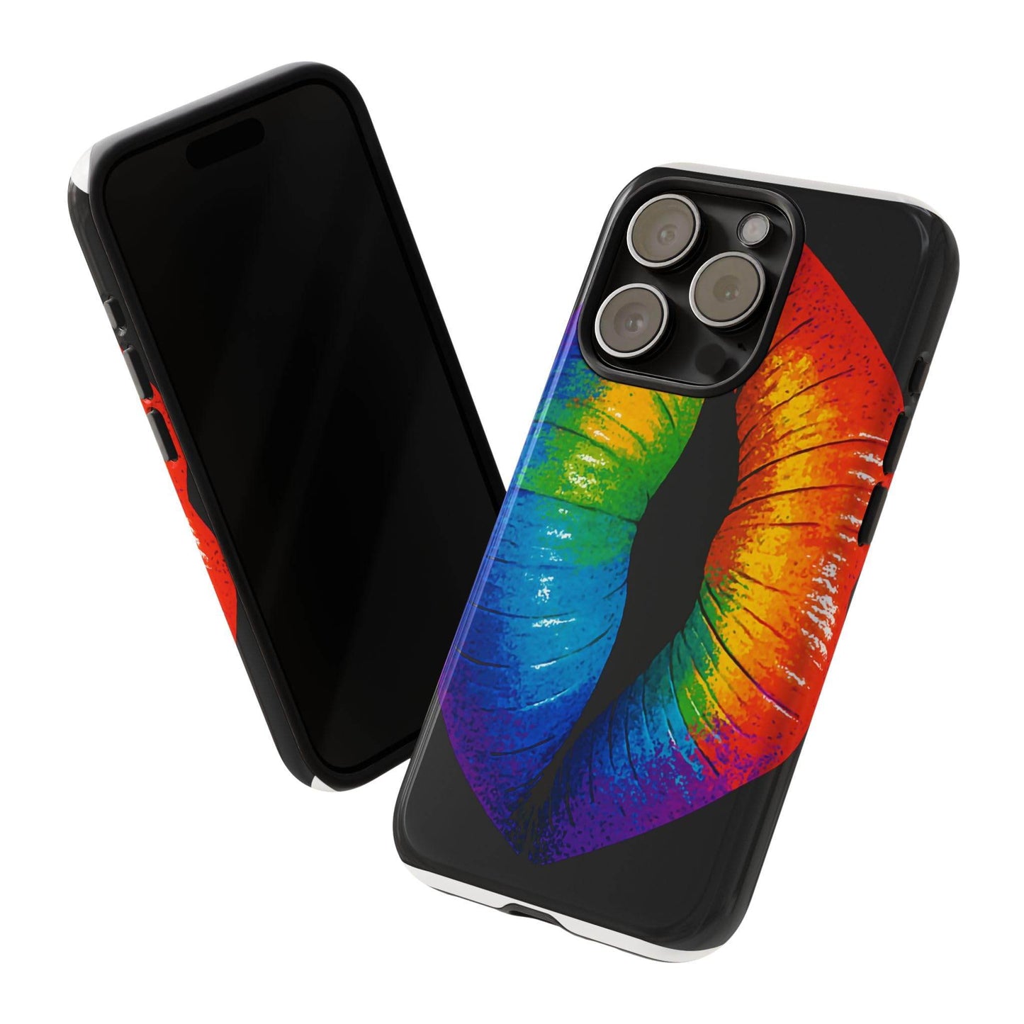 Rainbow Lips Phone Case - Bold Colorful Pride Accessory