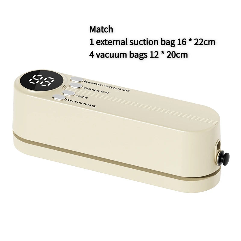 2025 Mini Wireless Vacuum Sealing Machine, USB Home Fully Automatic Portable Food Packaging Plastic Sealing Machine