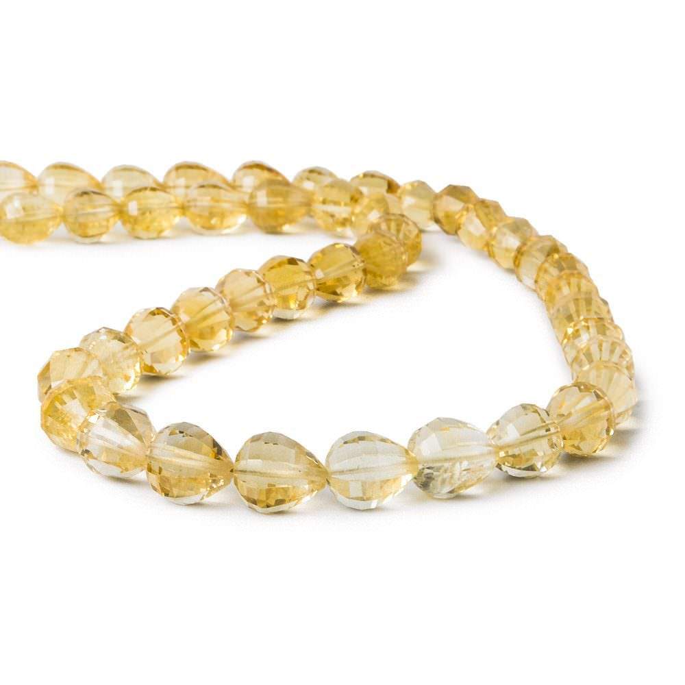 7.5x7-9x7mm Citrine Straight Drilled Tear Drop 16 inch 46 pieces