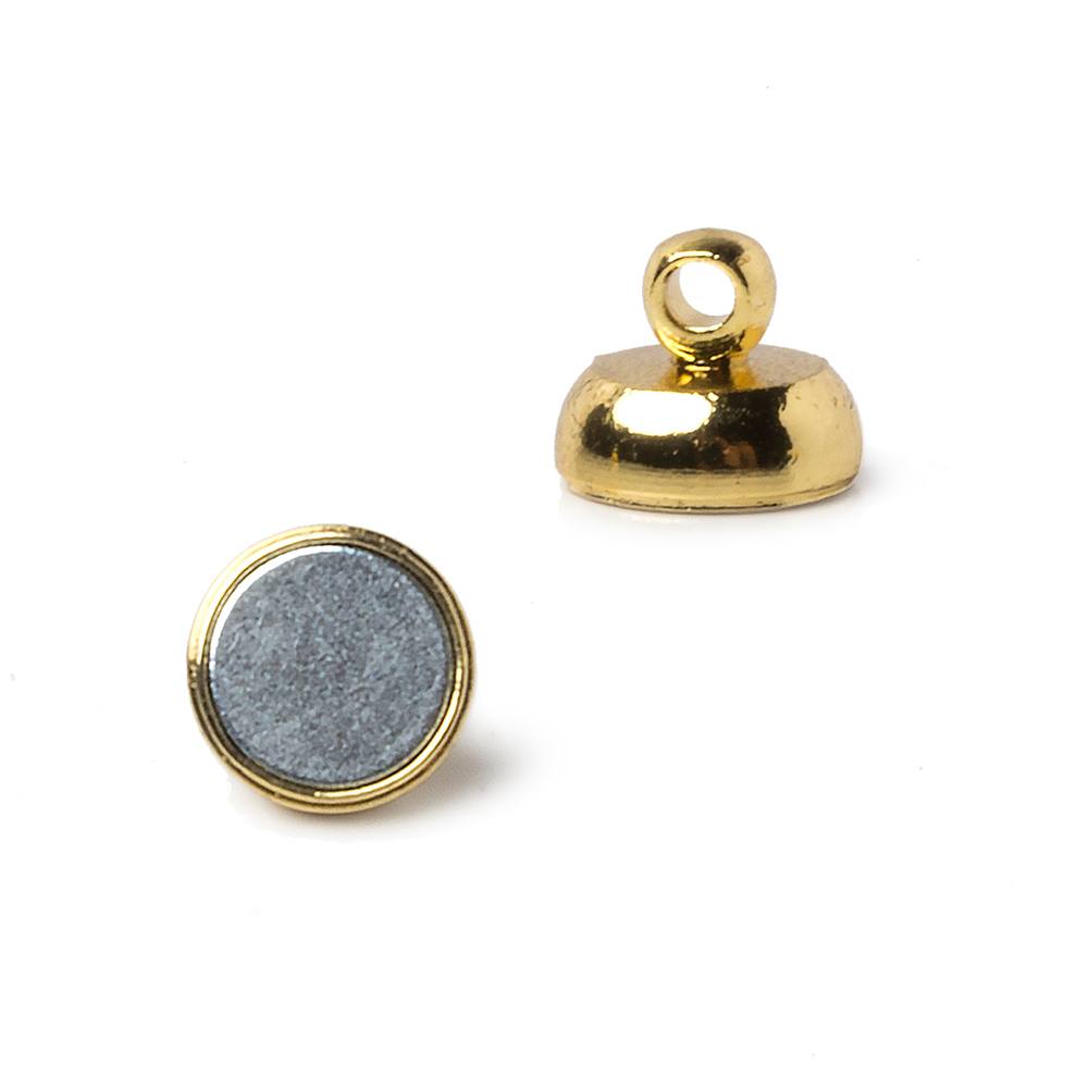 7mm Gold plated Magnetic Clasp Set of 5 pieces