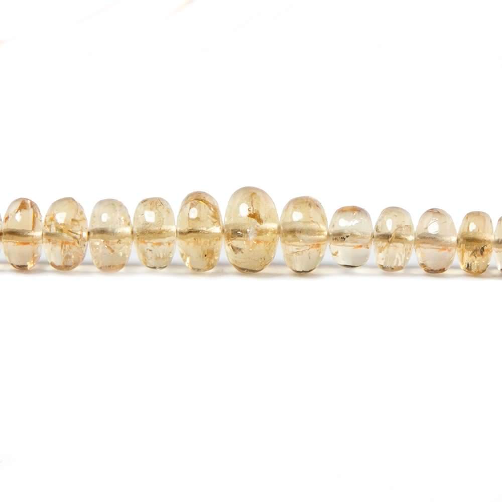7mm Precious Topaz Plain Rondelle Beads 17 inch 174 beads