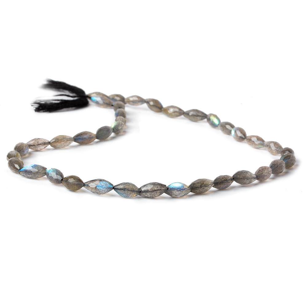 7x4mm - 9x5mm Labradorite straight drilled faceted marquise 14 inch 37 beads A