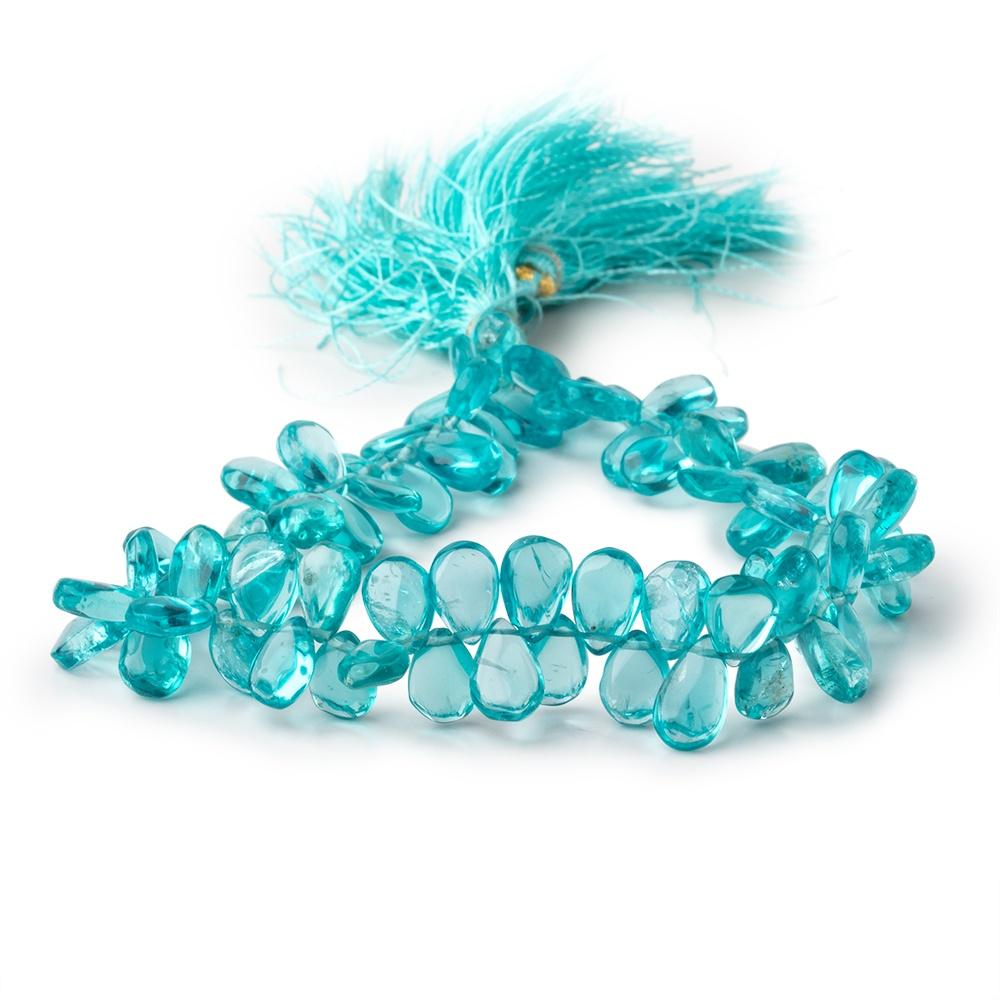 7x5-10x6mm Apatite Plain Pear Beads 9 inch 78 pieces