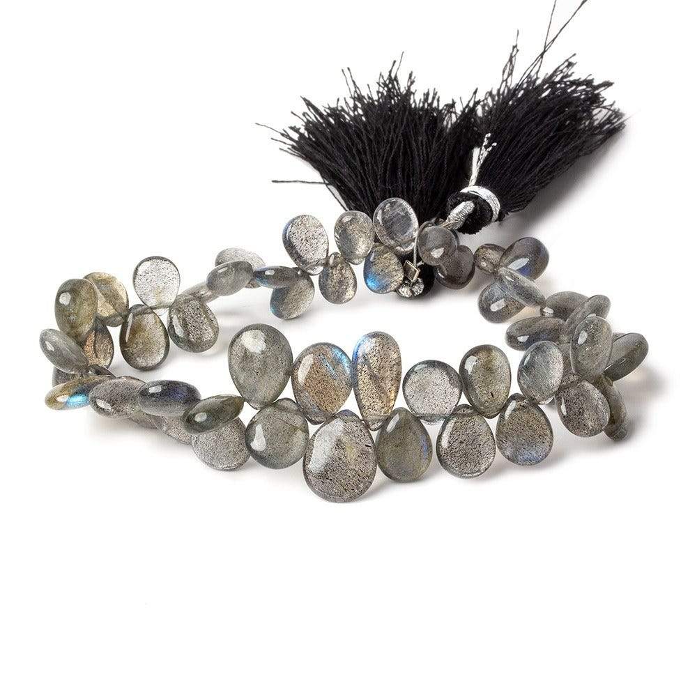 7x5-11x9mm Labradorite Plain Pears 8 inch 54 beads