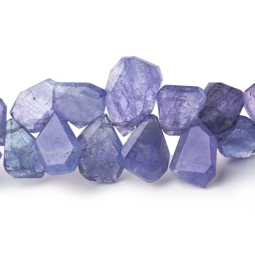 7x5-13x9mm Tanzanite Faceted Freeform Beads 7 inch 52 pieces