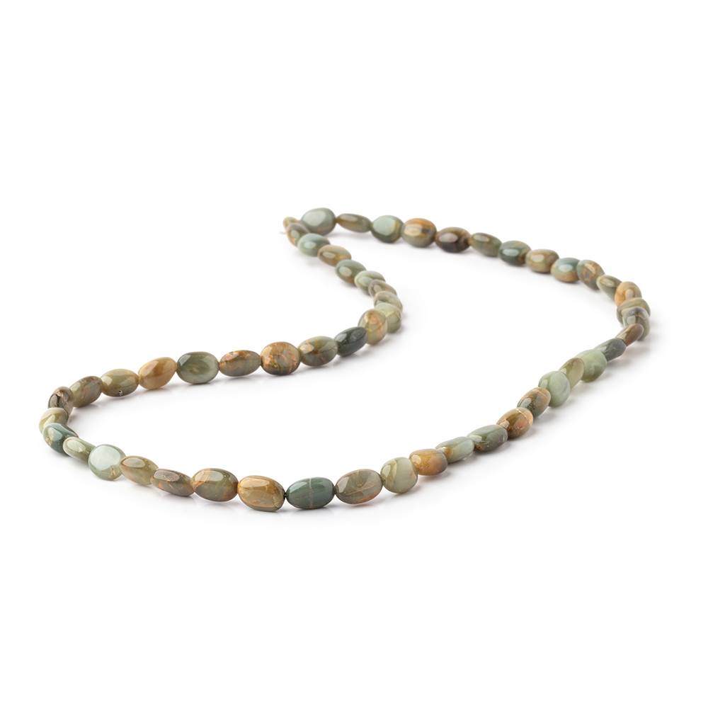 7x5-8x6mm Cat's Eye Quartz Plain Nugget Beads 16 inch 54 pieces